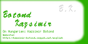 botond kazsimir business card